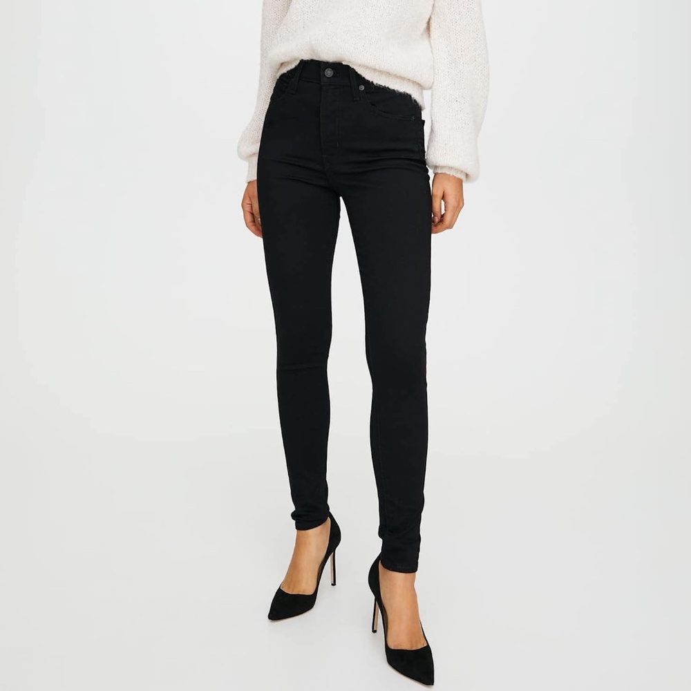 Levi's Mile High skinny jeans 28W x 30L black